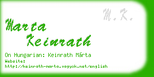 marta keinrath business card